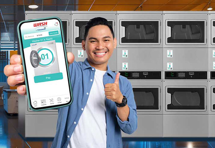 wash connect user in laundry room