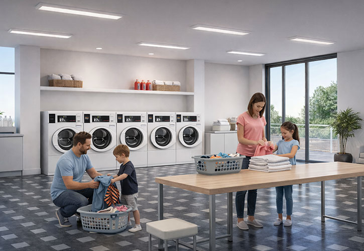 wash laundry room family